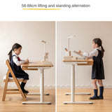 Beech Solid Wood Hand-Cranked Lifting Table Board Shelf  DIY