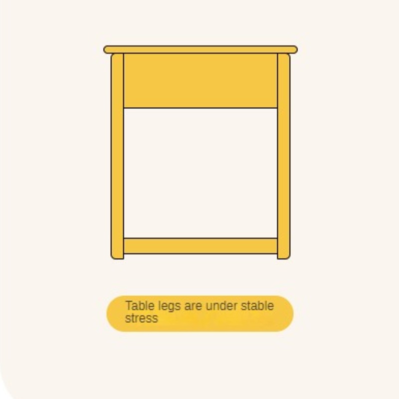 Beech Solid Wood Children's Large Desktop desk