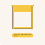 Beech Solid Wood Children's Large Desktop desk