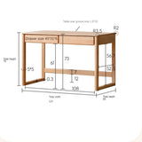 Beech Solid Wood Children's Large Desktop desk