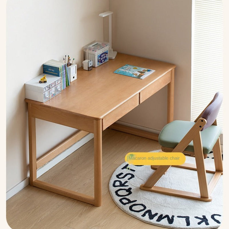 Beech Solid Wood Children's Large Desktop desk