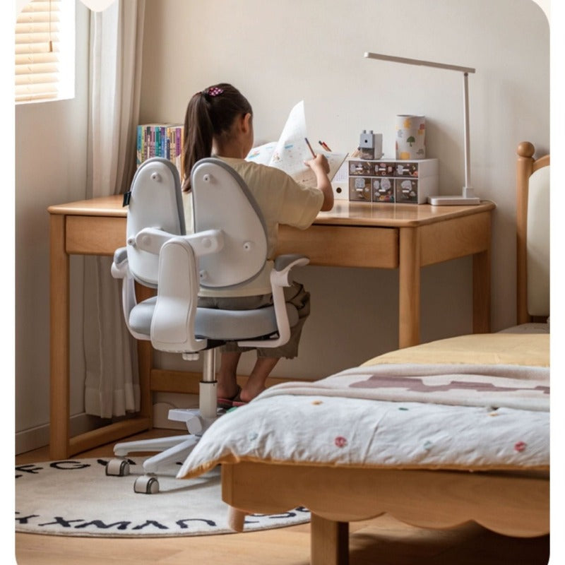 Beech Solid Wood Children's Large Desktop desk