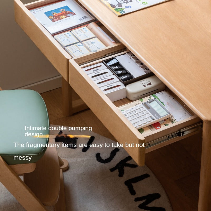 Beech Solid Wood Children's Large Desktop desk