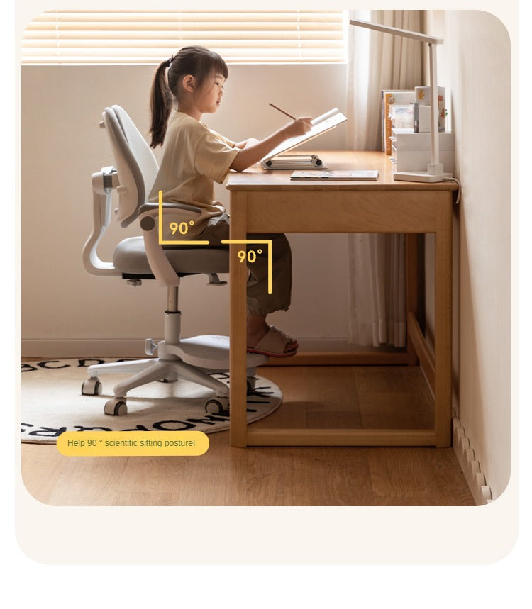 Beech Solid Wood Children's Large Desktop desk