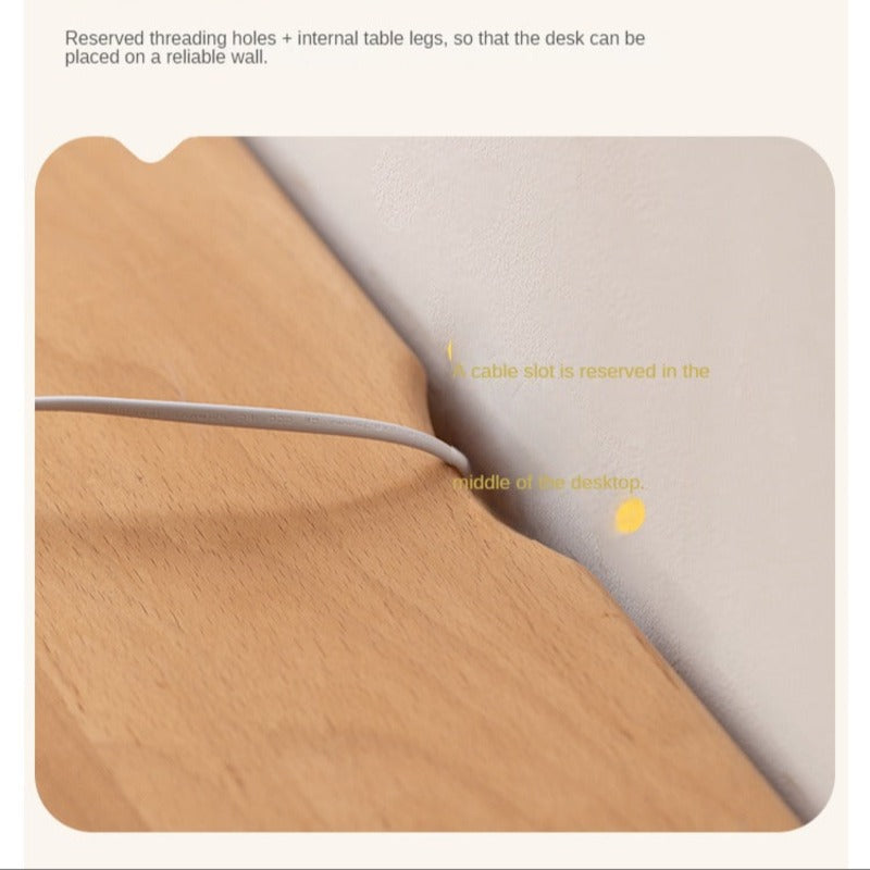 Beech Solid Wood Children's Large Desktop desk