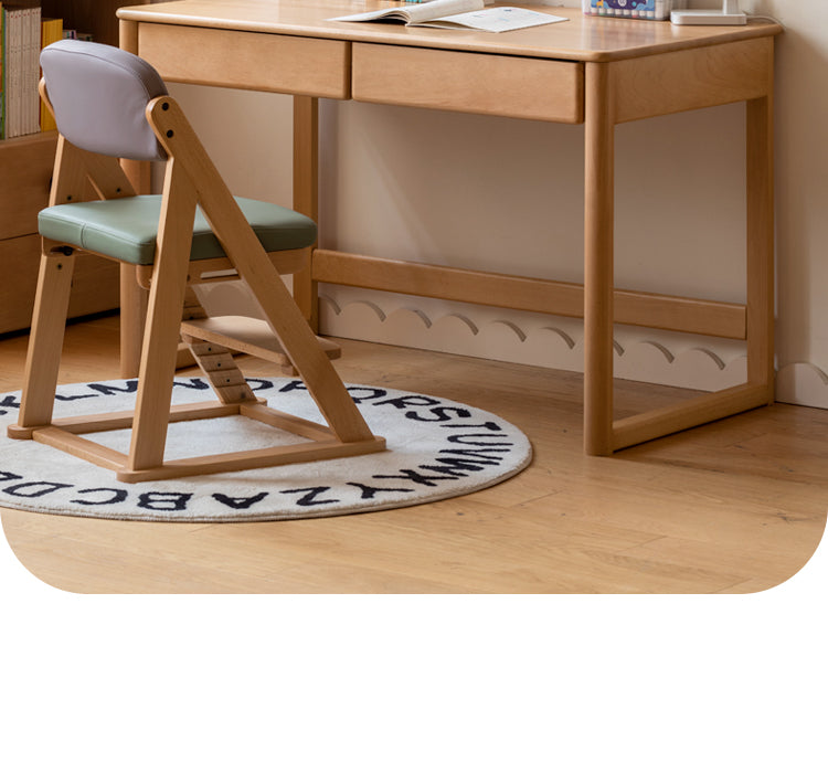 Beech Solid Wood Children's Large Desktop desk