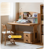 Beech Solid Wood Children's Liftable Study Table