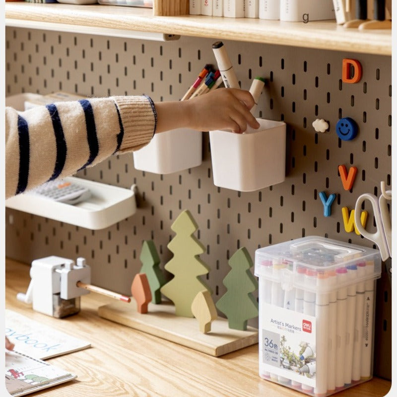 Oak Solid Wood Kids Lifting Study Desk Bookshelf