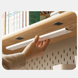 Oak Solid Wood Kids Lifting Study Desk Bookshelf