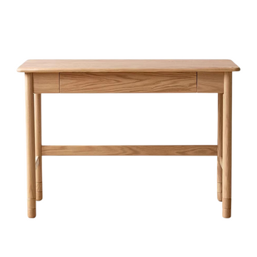 Oak Solid Wood Kids Lifting Study Desk Bookshelf