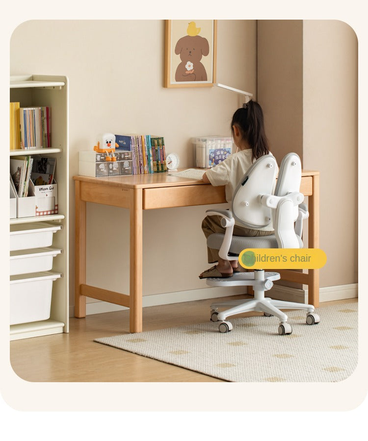 Beech Solid Wood Children's Study Desk