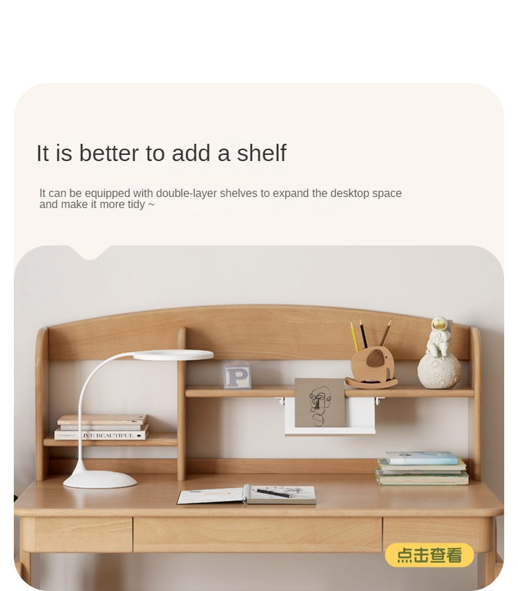 Beech Solid Wood Children's Study Desk
