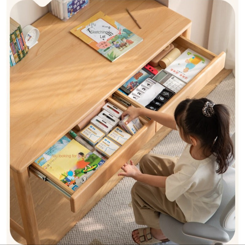Beech Solid Wood Children's Study Desk