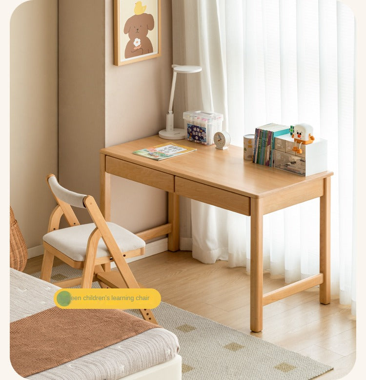 Beech Solid Wood Children's Study Desk