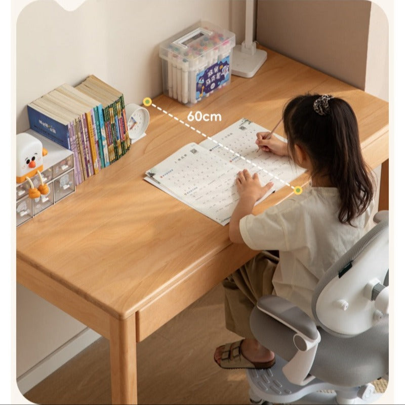 Beech Solid Wood Children's Study Desk