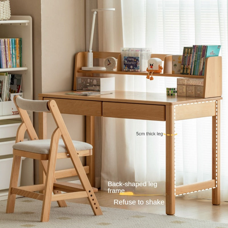 Beech Solid Wood Children's Study Desk