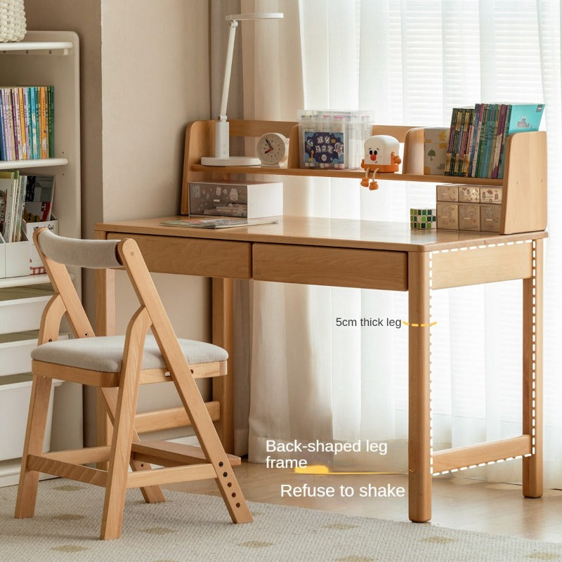 Beech Solid Wood Children's Study Desk
