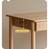 Oak, Beech Solid Wood Children's Ctudy Desk Bookshelf Integrated