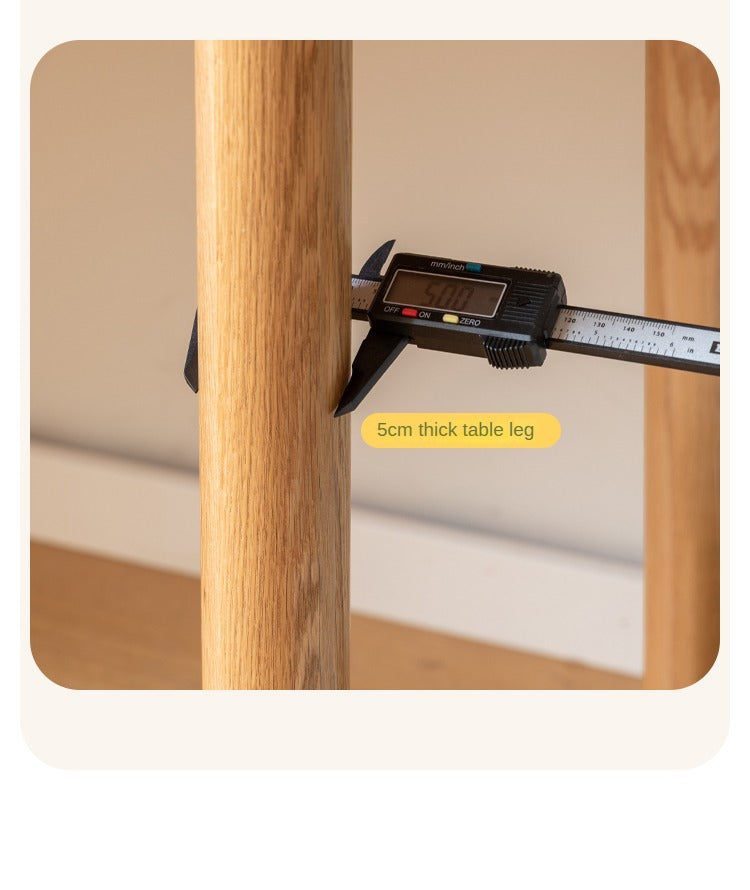 Oak, Beech Solid Wood Children's Ctudy Desk Bookshelf Integrated