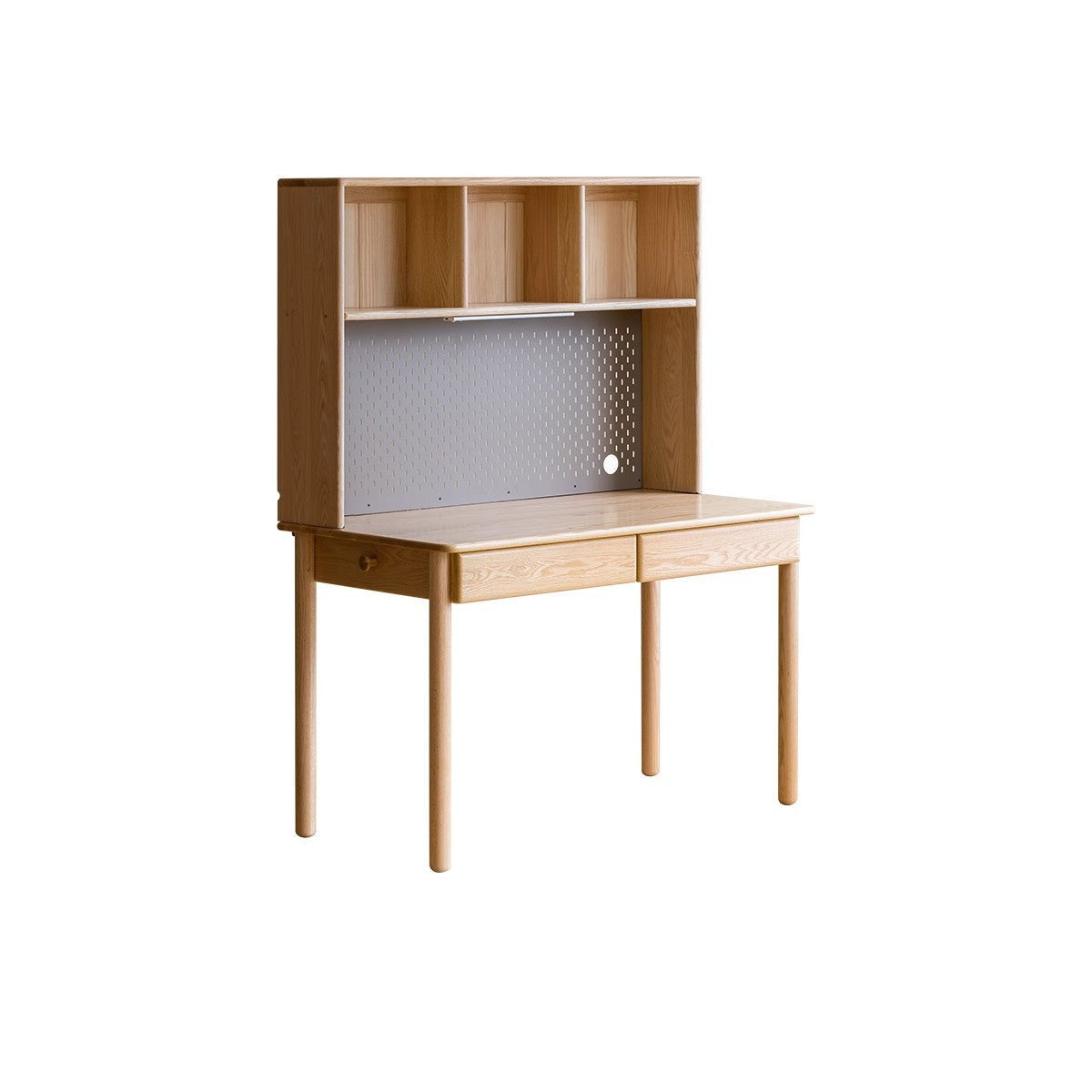Oak, Beech Solid Wood Children's Ctudy Desk Bookshelf Integrated
