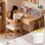 Oak, Beech Solid Wood Children's Ctudy Desk Bookshelf Integrated