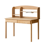 Oak, Beech Solid Wood Children's Ctudy Desk Bookshelf Integrated