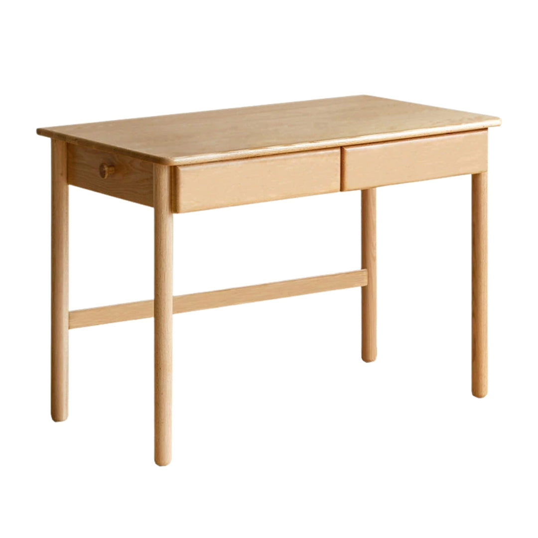 Oak, Beech Solid Wood Children's Ctudy Desk Bookshelf Integrated