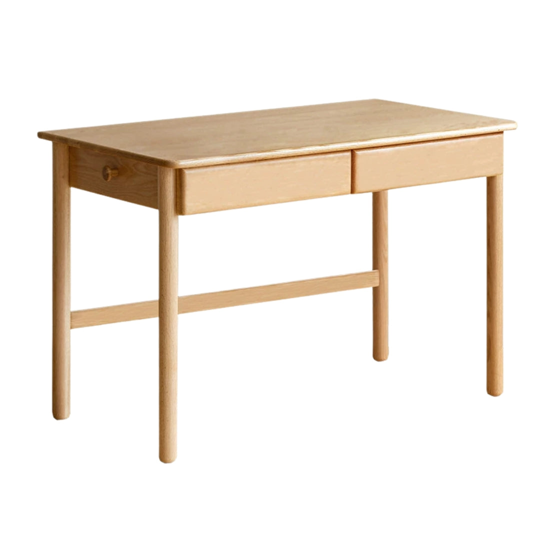Oak, Beech Solid Wood Children's Ctudy Desk Bookshelf Integrated