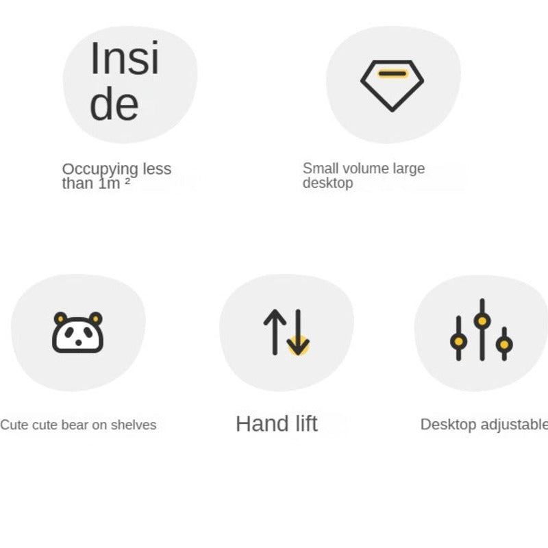 Beech Solid Wood children's Lifting Study Desk