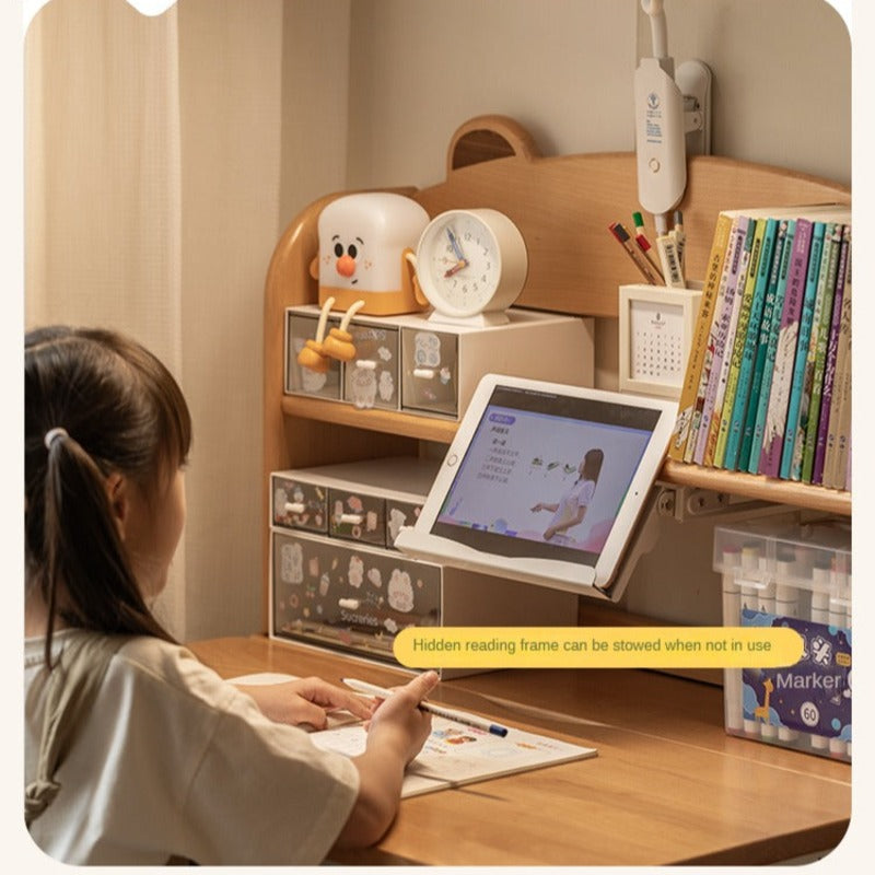 Beech Solid Wood children's Lifting Study Desk