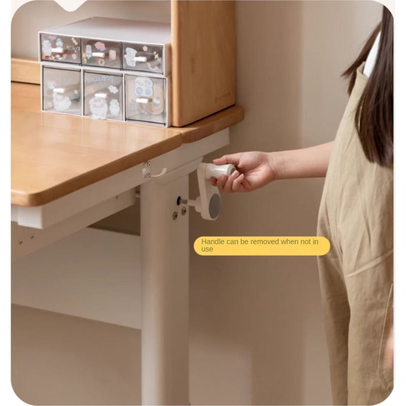 Beech Solid Wood children's Lifting Study Desk