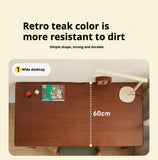 Poplar Solid Wood Children's Study Table Bookshelf Integrated.