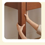 Poplar Solid Wood Children's Study Table Bookshelf Integrated.