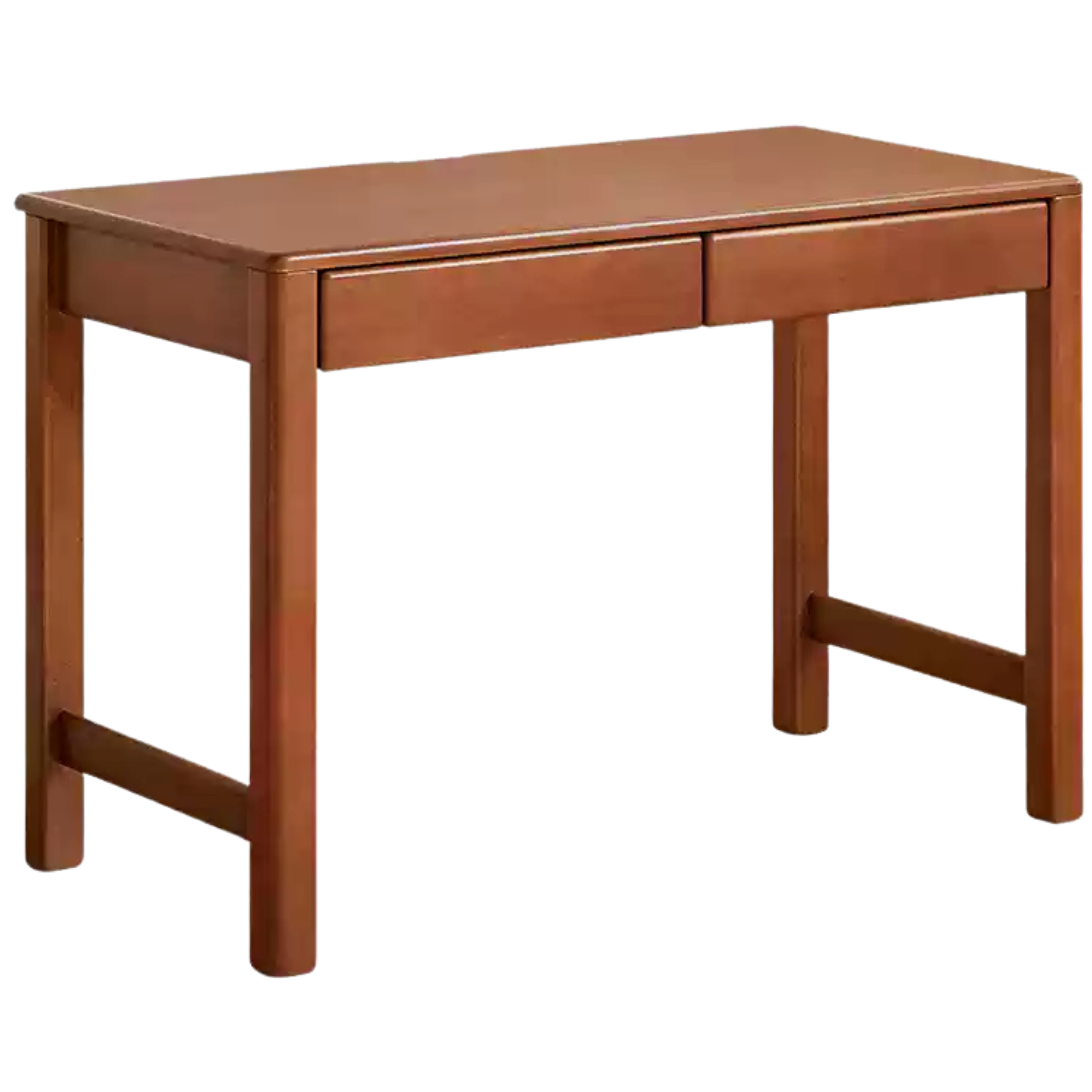 Poplar Solid Wood Children's Study Table Bookshelf Integrated.