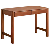 Poplar Solid Wood Children's Study Table Bookshelf Integrated.