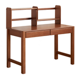 Poplar Solid Wood Children's Study Table Bookshelf Integrated.