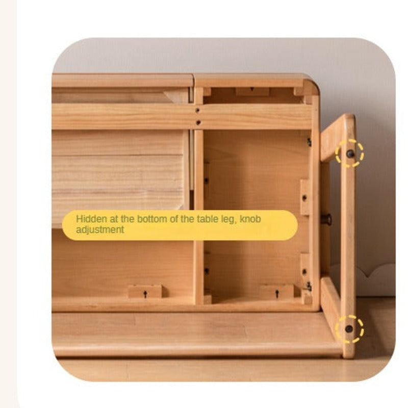 Beech Solid Wood Children's Study Table