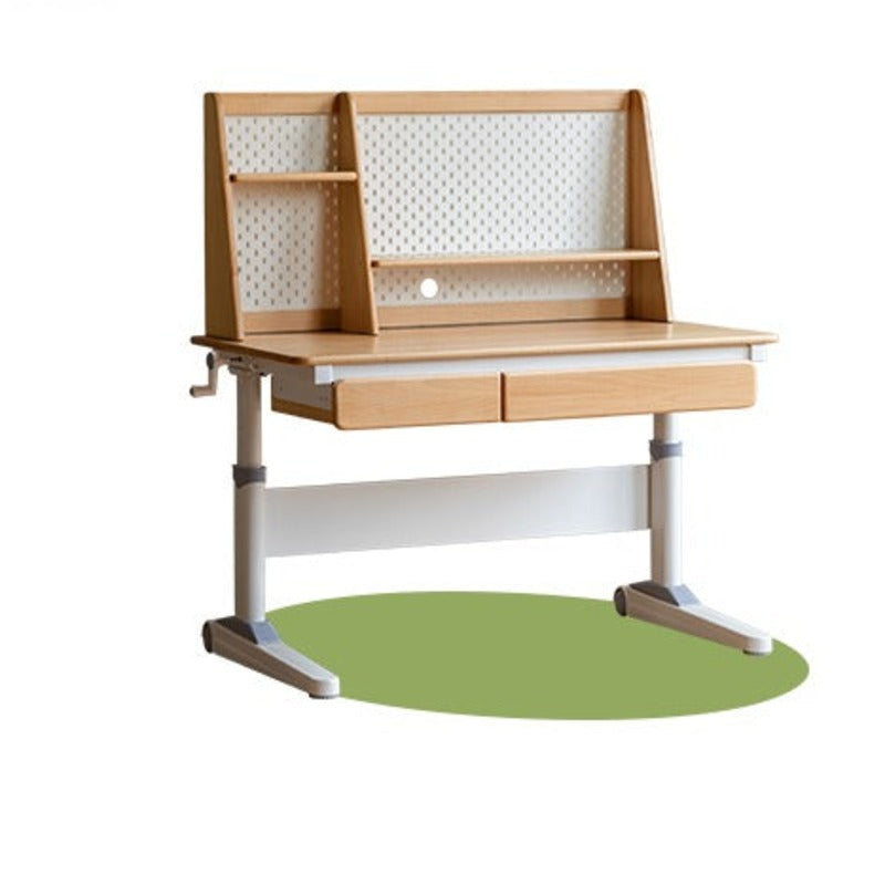 Beech Solid Wood Study Lift Table