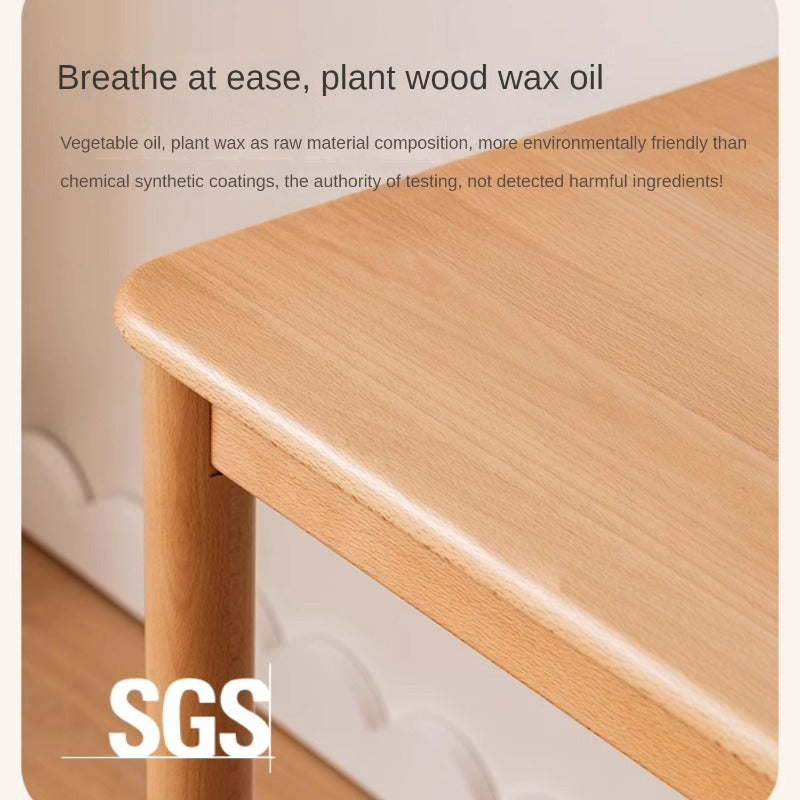 Beech Solid Wood Children's Writing Desk