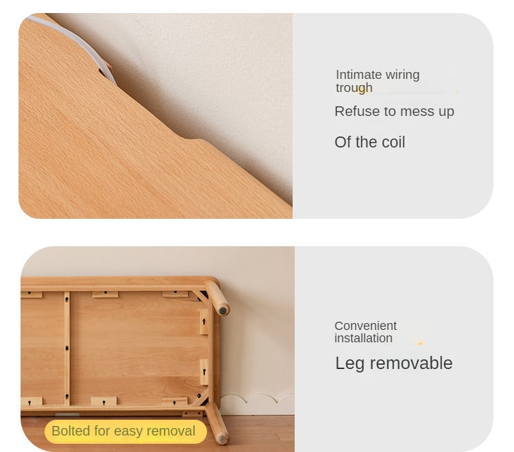 Beech Solid Wood Children's Writing Desk