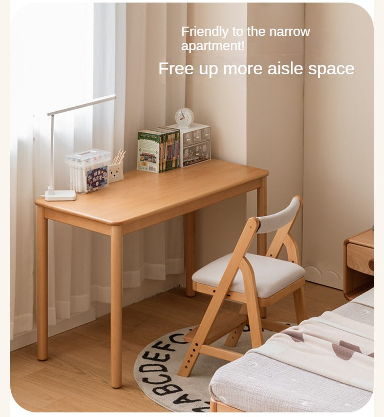 Beech Solid Wood Children's Writing Desk