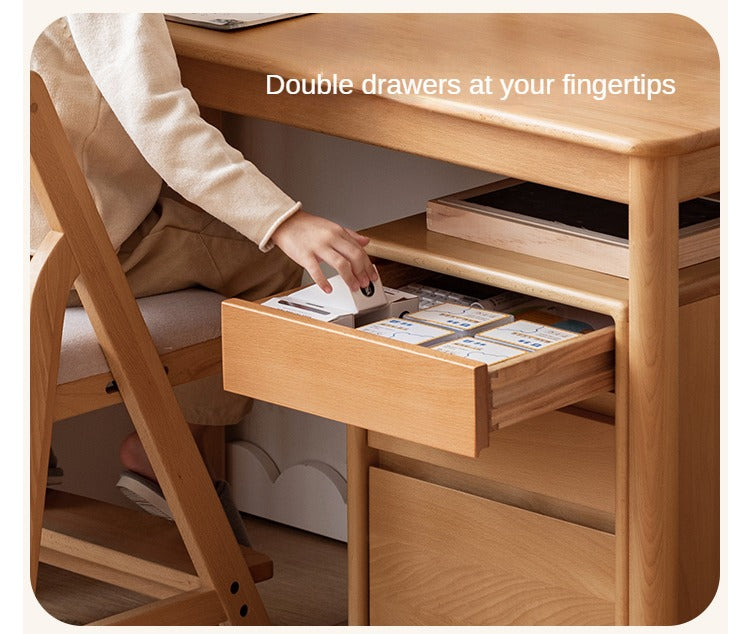 Beech Solid Wood Children's Writing Desk