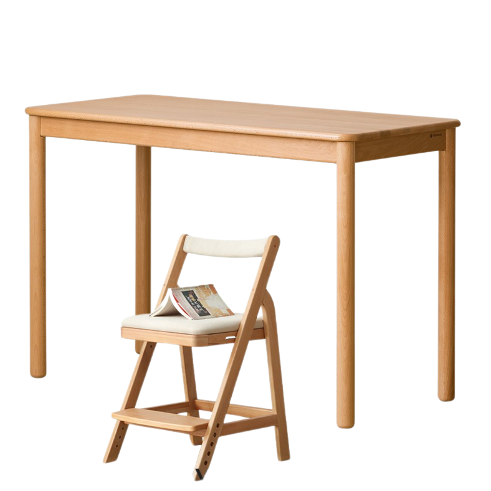 Beech Solid Wood Children's Writing Desk