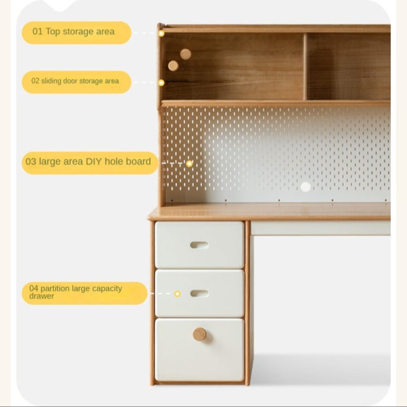 Oak Solid Wood Modern Children's Study Table