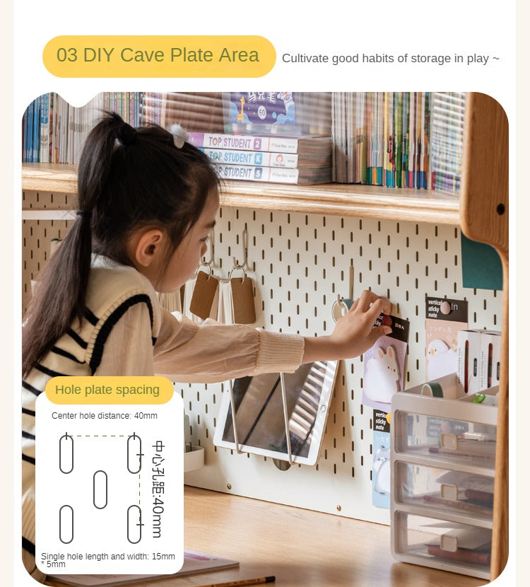 Oak Solid Wood Modern Children's Study Table