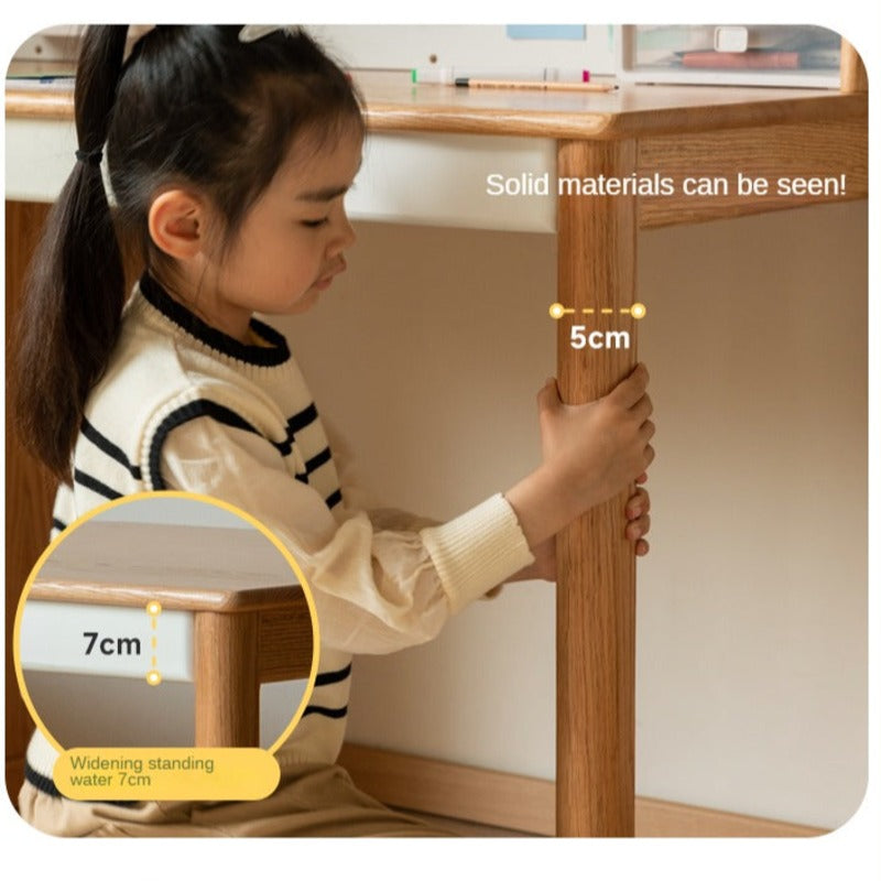 Oak Solid Wood Modern Children's Study Table