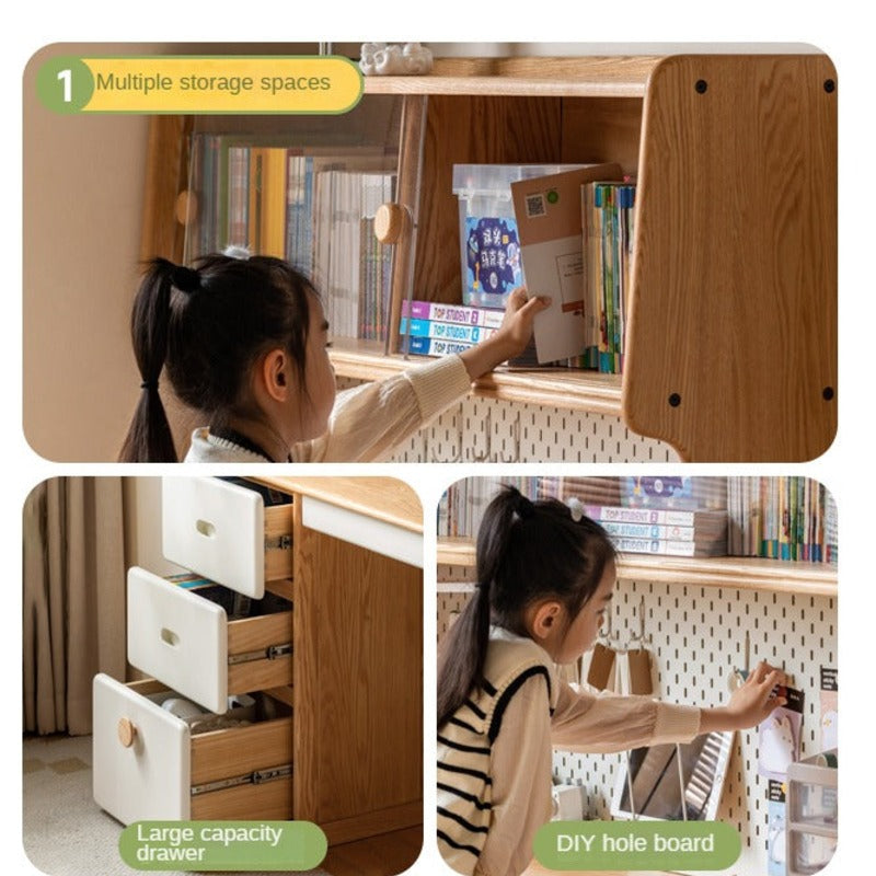 Oak Solid Wood Modern Children's Study Table