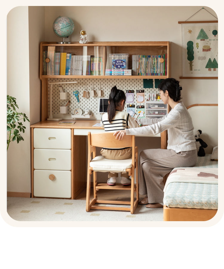 Oak Solid Wood Modern Children's Study Table