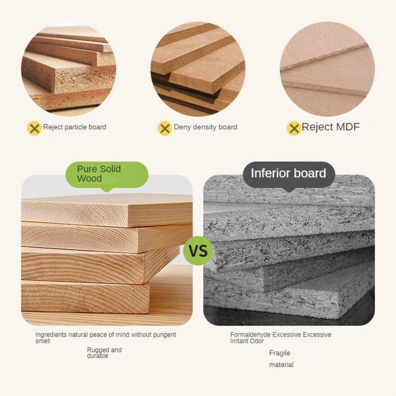 Beech Solid Wood Hand Crank Lift Children's Study Table