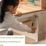 Beech Solid Wood Hand Crank Lift Children's Study Table